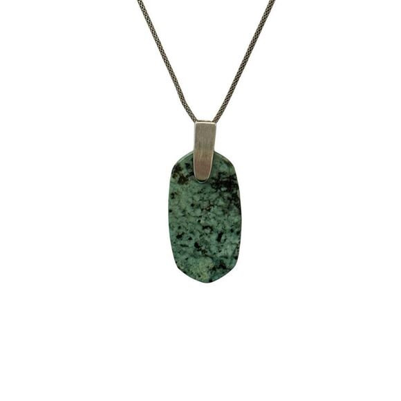 Kendra Scott Danielle Silver with Turquoise Stone Necklace - Picture 1 of 7